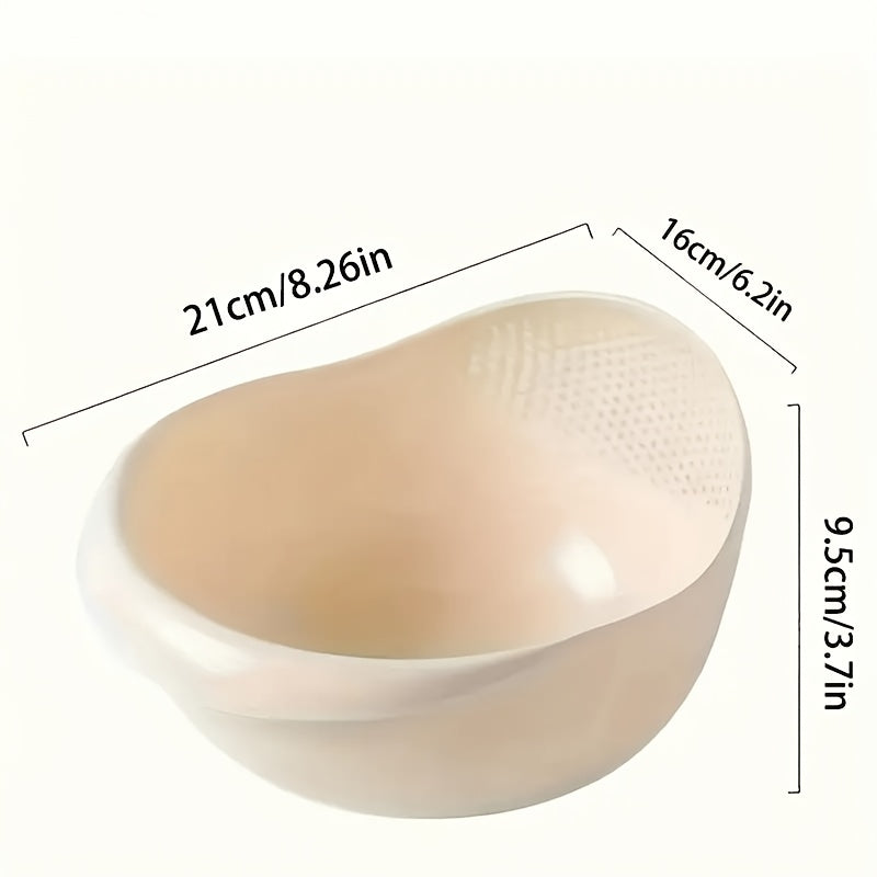 Rice washing basket for camping hiking no power ergonomic handle durable plastic