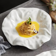 Yagona oq keramika idish, tushlik choyi, makaron, molekulyar oshxona, diet ovqatlari, shirinliklar, salatlar va mevalar uchun ko'p maqsadli. Uyda yoki restoran ziyofatlari uchun ideal.