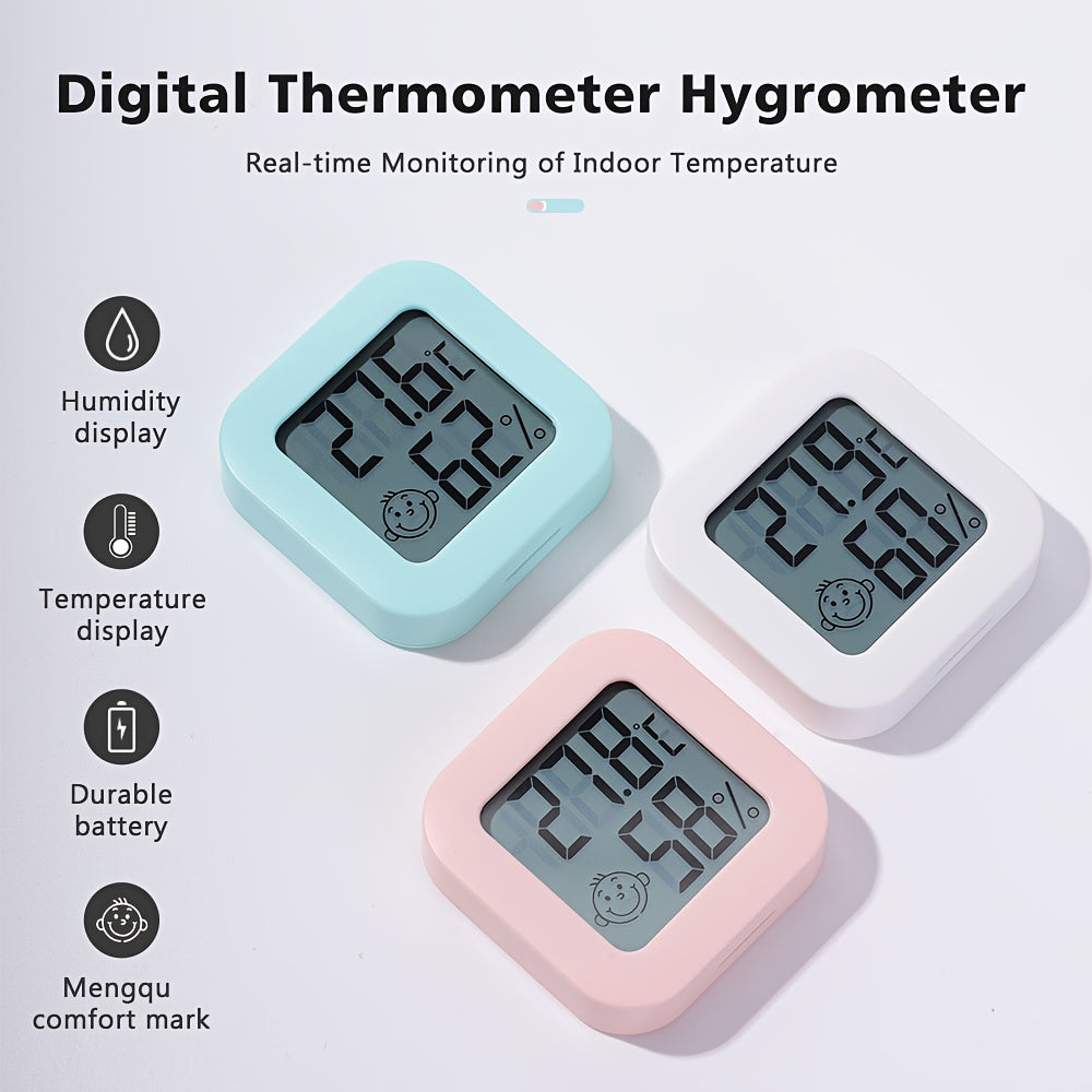 Termómetro digital para temperatura y humedad Pantalla Alimentado por batería Plástico