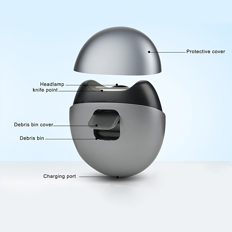 Electric Nail Clipper and Grinder with LED Light USB Rechargeable Low Noise Compact Design