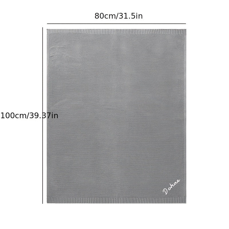 Personalized Name Blanket Soft Acrylic Knit 100x80cm Cozy Gift for All Seasons