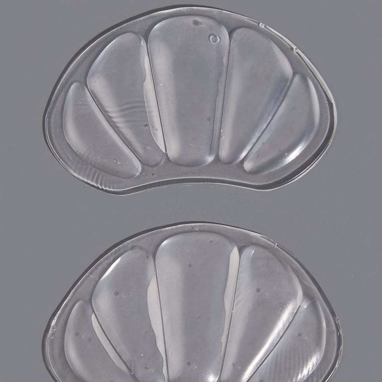 Unisex Transparent Gel Insoles for Pain Relief and Support, Cushions