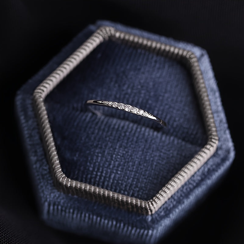 Women's Silver Ring 1.5g S925 Sterling Silver Simple and Versatile Jewelry