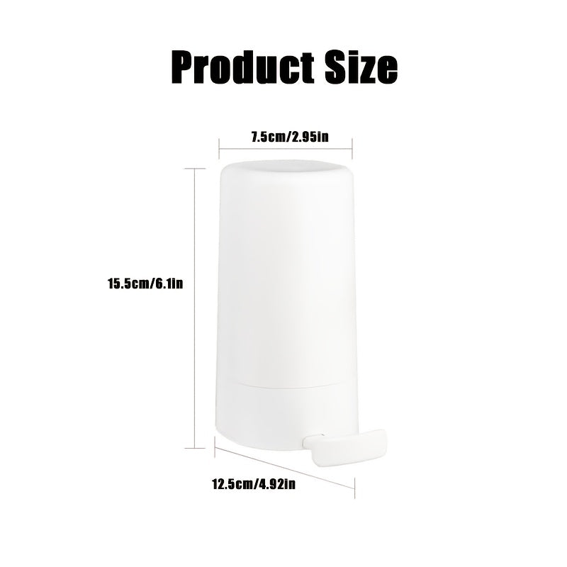 Yaratuvchan devorga o'rnatiladigan sabun maydalagich dispenseri, zanglamaydigan po'lat va plastik bar sabun qirqgichi bilan. O'rnatish uchun teshik ochish shart emas. Uy va mehmonxona hammomlari uchun mukammal.