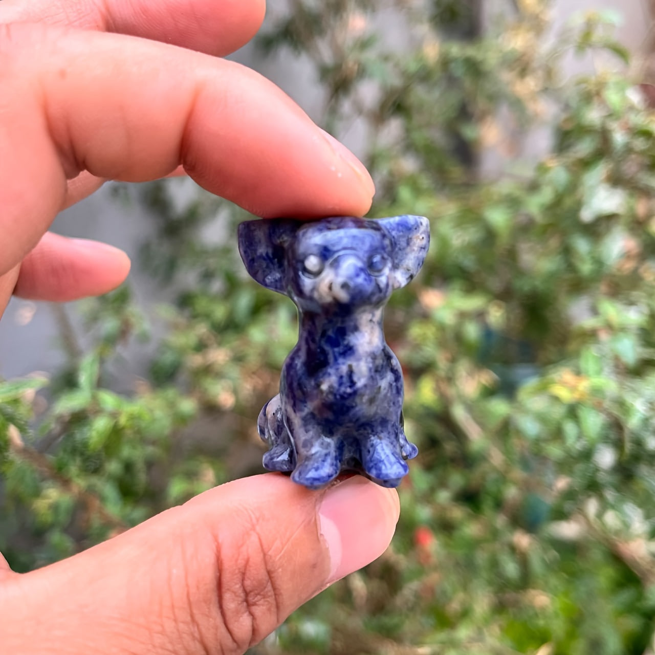 Crystal Chihuahua Dog Carving Natural Crystal Home Decor Office Decor Gift