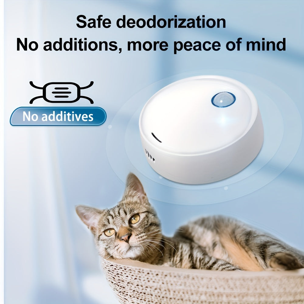 Pet Odor Remover for Cats USB Rechargeable Bathroom Shoe Litter Box Deodorizer