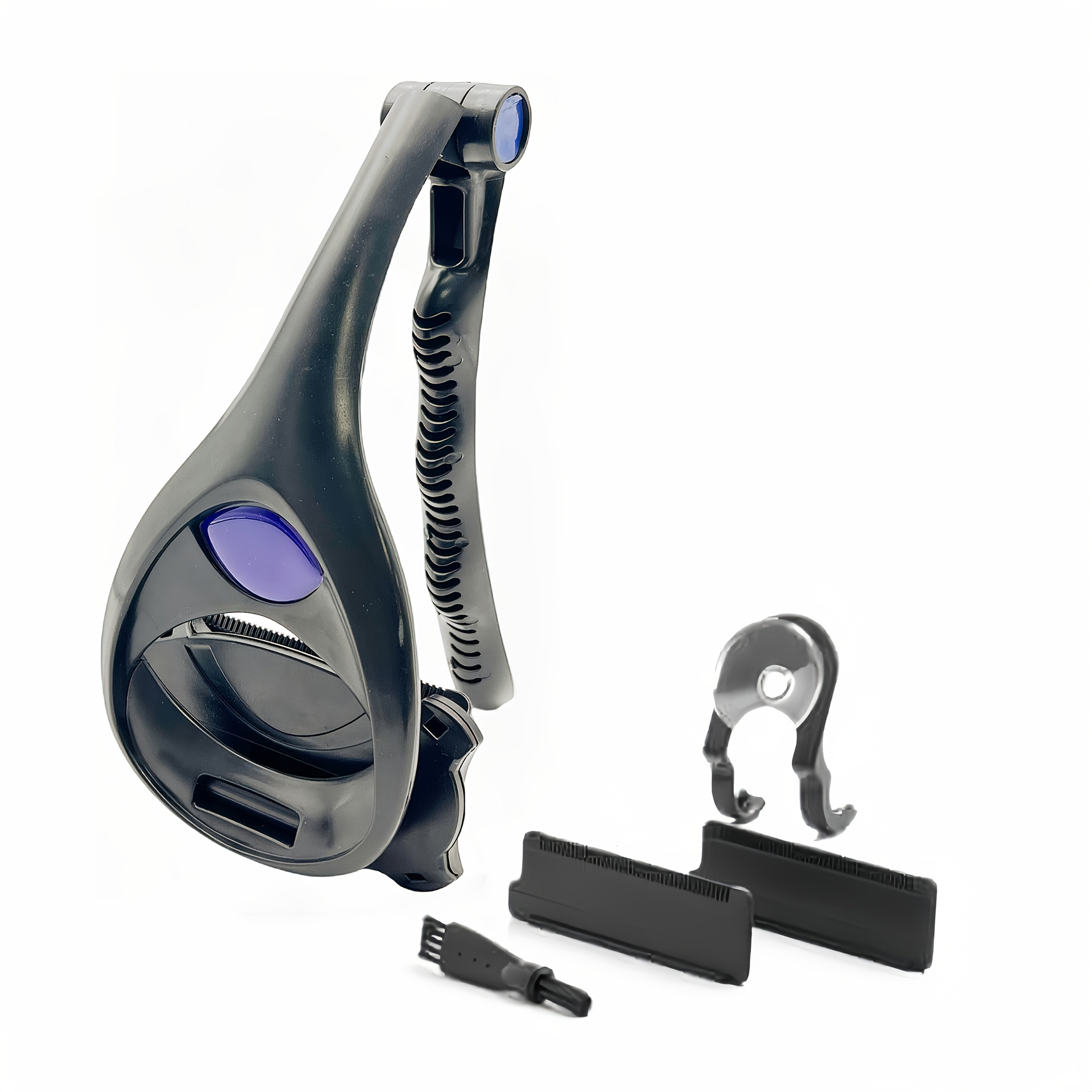 Set de maquinilla y hojas para espalda de hombre con mango ergonómico para afeitado en seco y húmedo