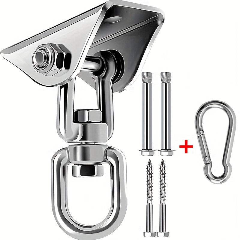 Heavy Duty Stainless Steel Rotating Hammock Hanging Kit Supports Up to 453.59 KG