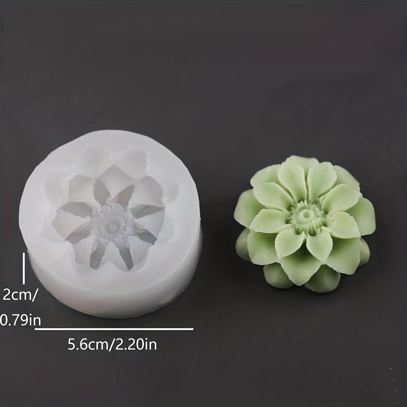 Flower Silicone Mold for Baking, Soap, Candle, Small Flower Design, 1 Piece
