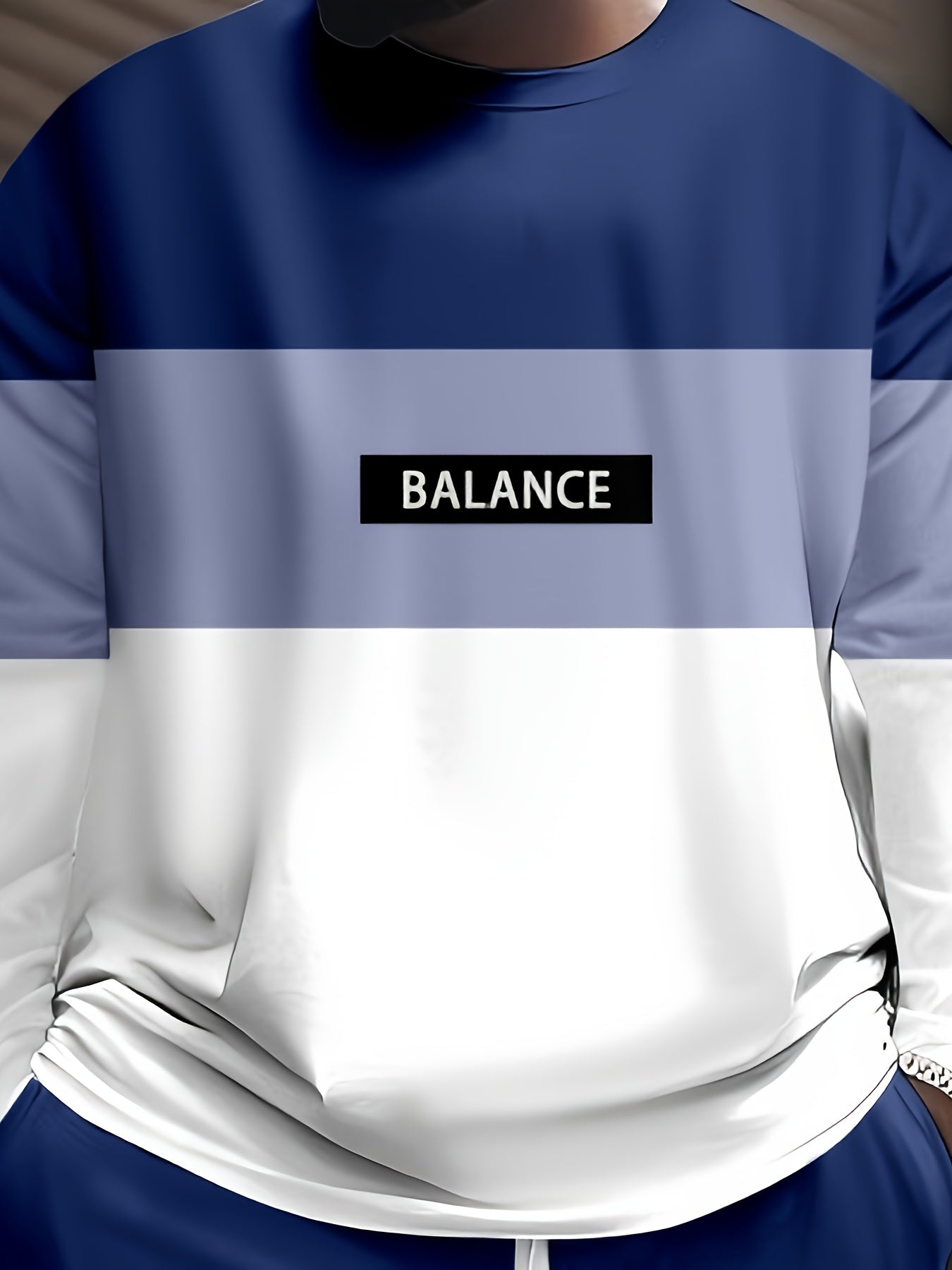 Men's Large Colorful Pattern Sweatshirt and Sweatpants Set for Autumn Winter Sportswear