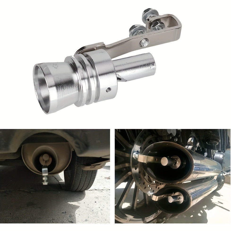 Universal Aluminum Turbo Sound Whistle Exhaust Pipe Set with Installation Tools