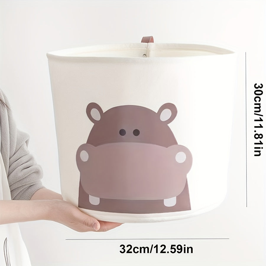 Большая войлочная корзина для хранения игрушек для детей - универсальный, вместительный органайзер для игрушек с сырой полиэстеровой текстурой