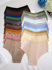 Women's Seamless Stretchy Panties Comfortable Lingerie Simple Style
