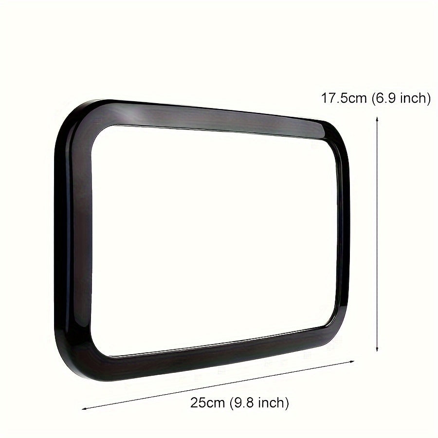 Child Safety Mirror for Car Seats Rotates 360° Wide-Angle Rectangle Durable ABS