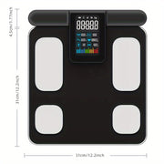 ICOMON Smart Weight Scale: Yuqori aniqlik, LED displey, USB bilan qayta zaryadlanadigan, simsiz ulanish imkoniyatiga ega, Uy va hammom uchun ideal