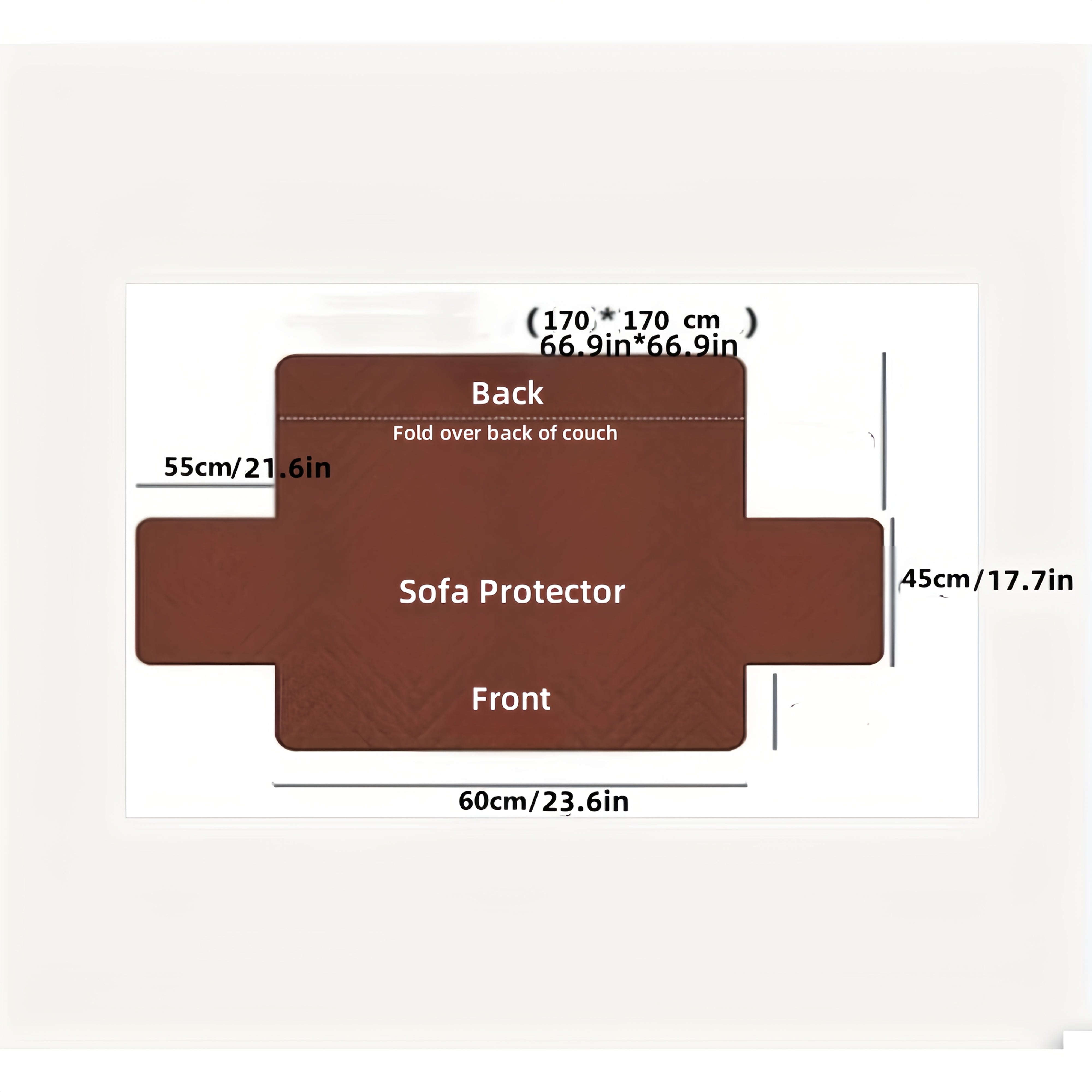 Квилтированный водоотталкивающий чехол для дивана коричневого и белого цвета, подходит для диванов на 1/2/3 места, washable с противоскользящими и эластичными ремнями, идеален для владельцев домашних животных, подходит для диванов в гостиной.
