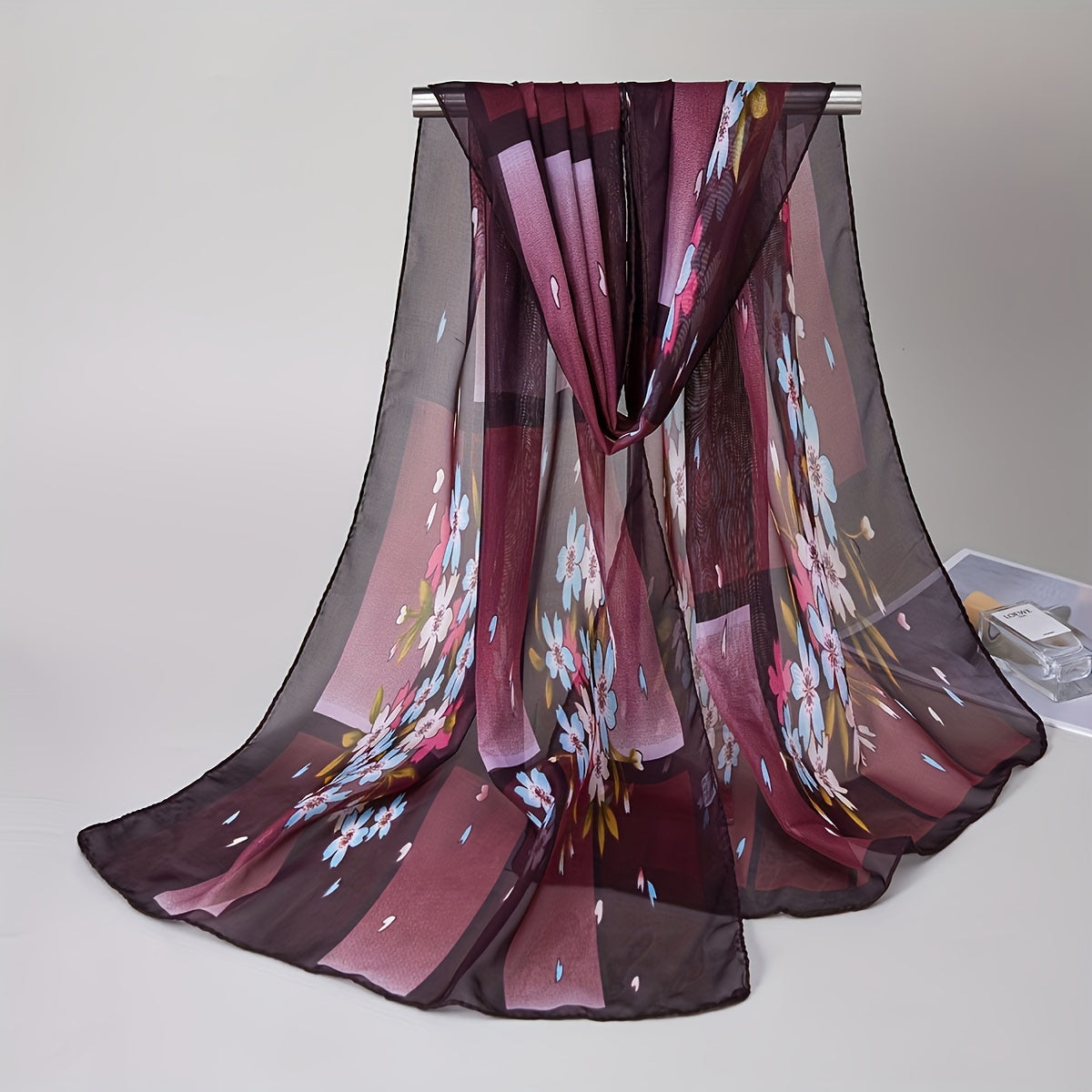 Women's Lightweight Chiffon Scarf Boho Summer Breathable Shawl Headscarf Beach Towel