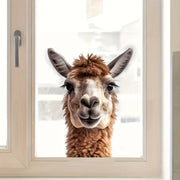 Alpaka hayvonlari oynasi uchun mat PVC qayta ishlatiladigan stiker, eshiklar, devorlar uchun dekor
