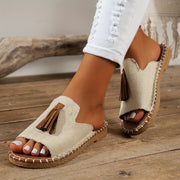 Women's Breathable Fabric Slip-Resistant Open-Toe Sandals for All Seasons