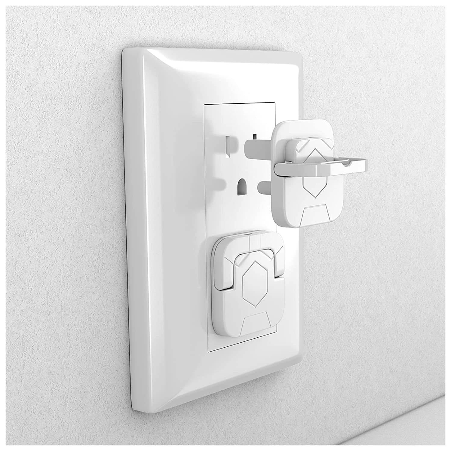 Baby Proofing Outlet Safety Covers Set of 30 with Hidden Pull Handle Childproof Socket Protectors