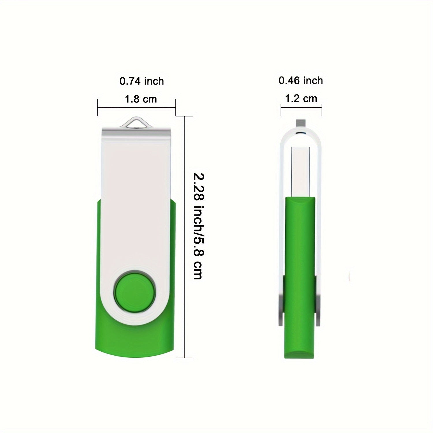 10 Pack USB 2.0 Flash Drives 4GB 8GB 16GB 32GB 64GB Swivel LED Indicator