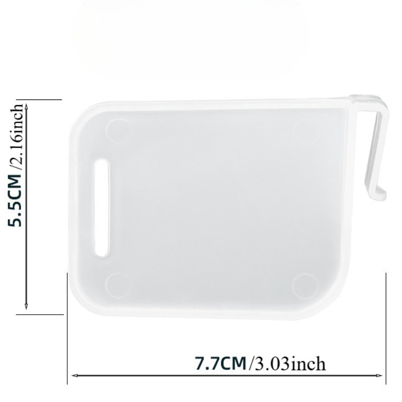 Juego de 5 separadores de plástico transparente para organizador de nevera para almacenamiento en la puerta lateral del frigorífico