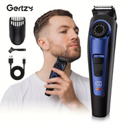Recortadora eléctrica para hombres, barba, cuerpo, ajustable, carga USB