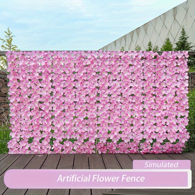 Artificial Flower Wall Panels Waterproof Portable for RV Van Interior Decor