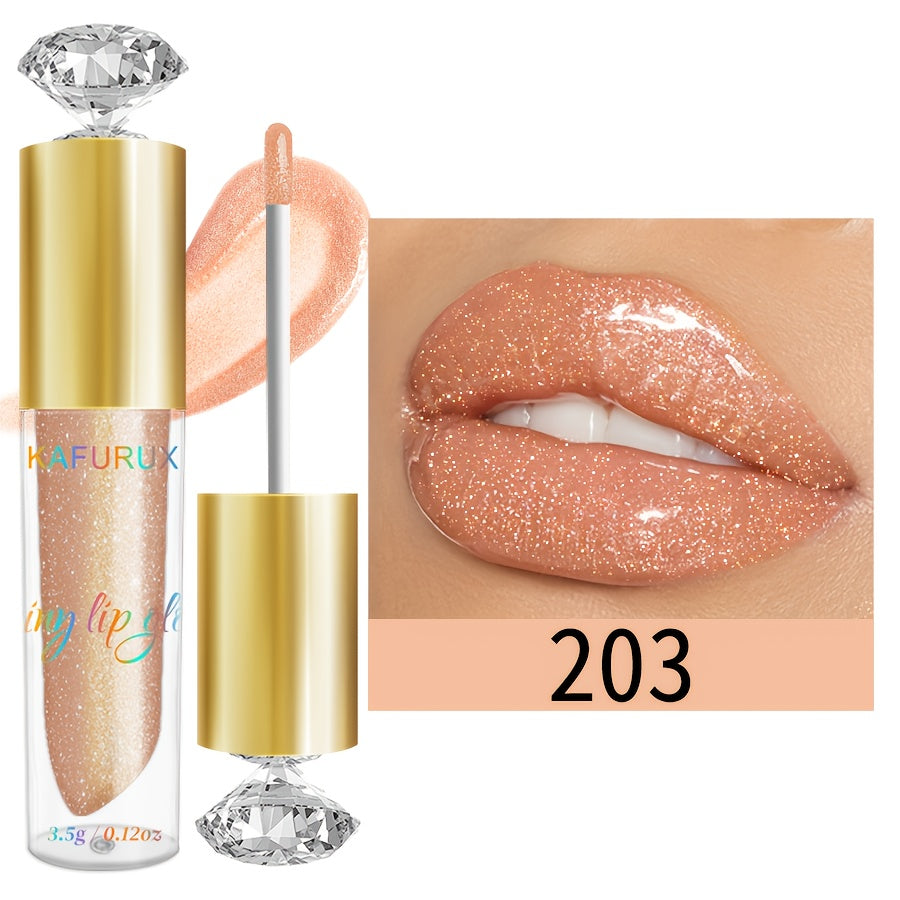 Women's Waterproof Lip Glaze Non-Sticky Pearlescent Shine Vibrant Colors