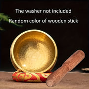 Hand-Hammered Copper Tibetan Singing Bowl Set for Meditation Healing Relaxation