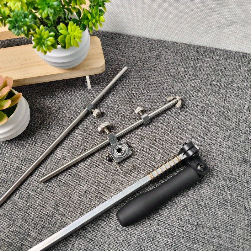 4th Generation Fixed Angle Knife Sharpener System with Diamond Stones Black