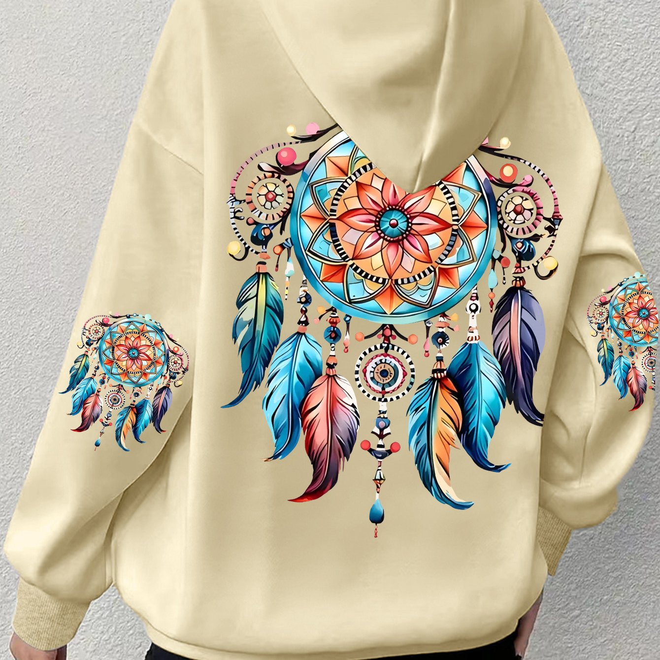 Women's Plus-Size Casual Hoodie with Graphics and Kangaroo Pocket