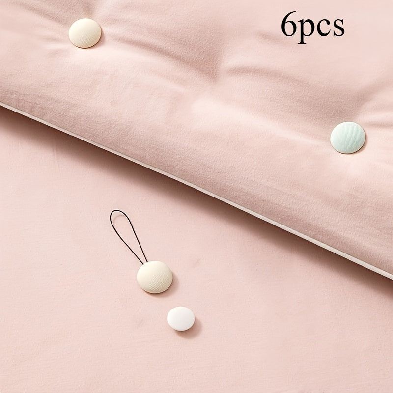 Set of 6 Skin-Friendly Invisible Quilt Clips Bedding Fasteners for Duvets and Comforters