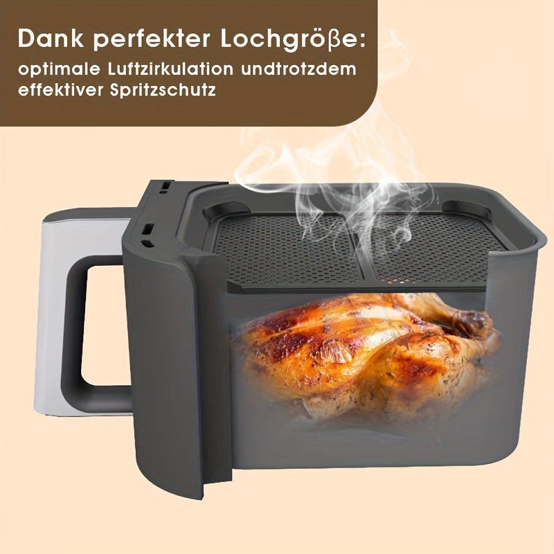 Silicone Air Fryer Splash Guard 1pc Compatible with AF400 AF451 DZ401 Kitchen Accessory