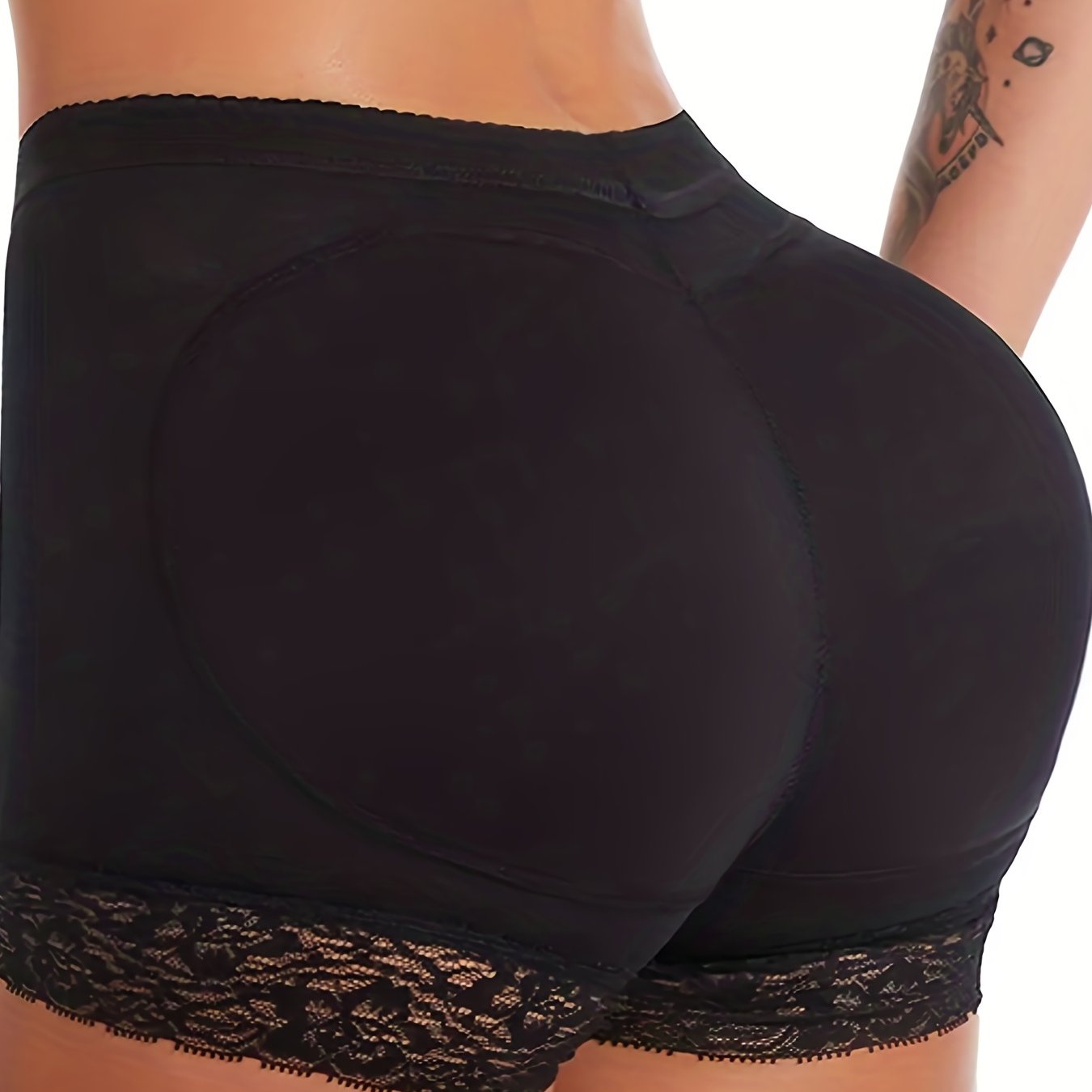 Women's Lace Trim Shaping Panties Tummy Control Buttocks Lift Seamless Underwear