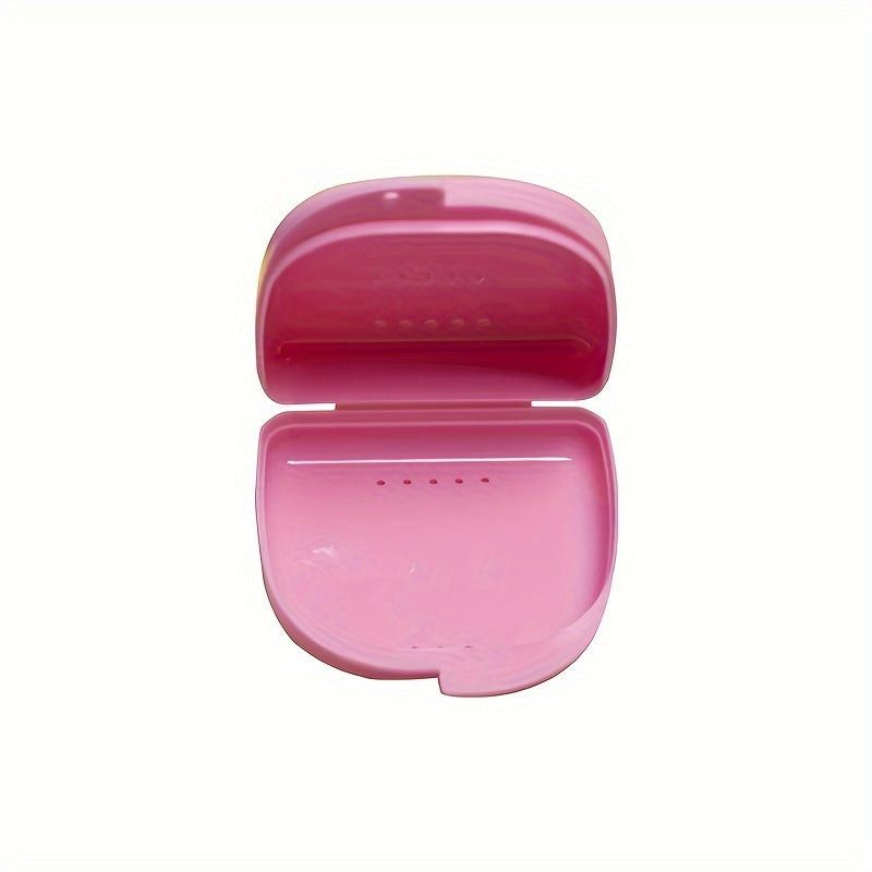 Portable Orthodontic Retainer Case Plastic Storage Box Ventilated for Travel