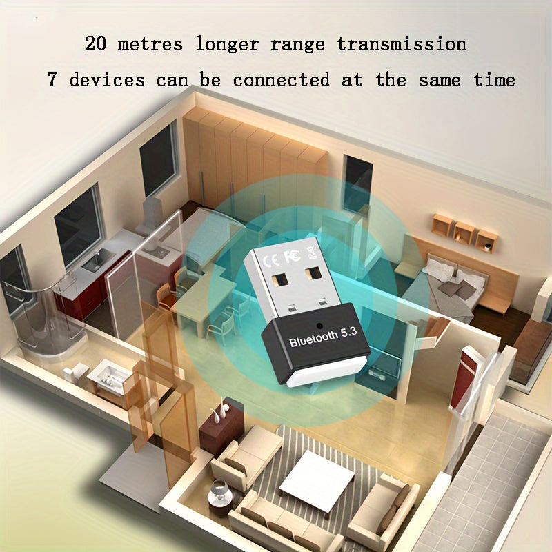 Wireless USB Adapter for PC and Laptop with Plug and Play Support for Windows 11/10/8.1 and Backward Compatibility with USB 3.0/4.0/5.0/5.1