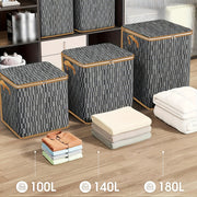 Large Clothes Storage Bag with Handle 100L 140L 180L for Comforters Blankets