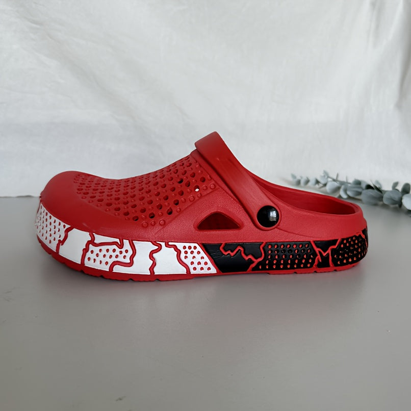 Женские дышащие шлепанцы из EVA двухцветные с вентиляцией, повседневная обувь