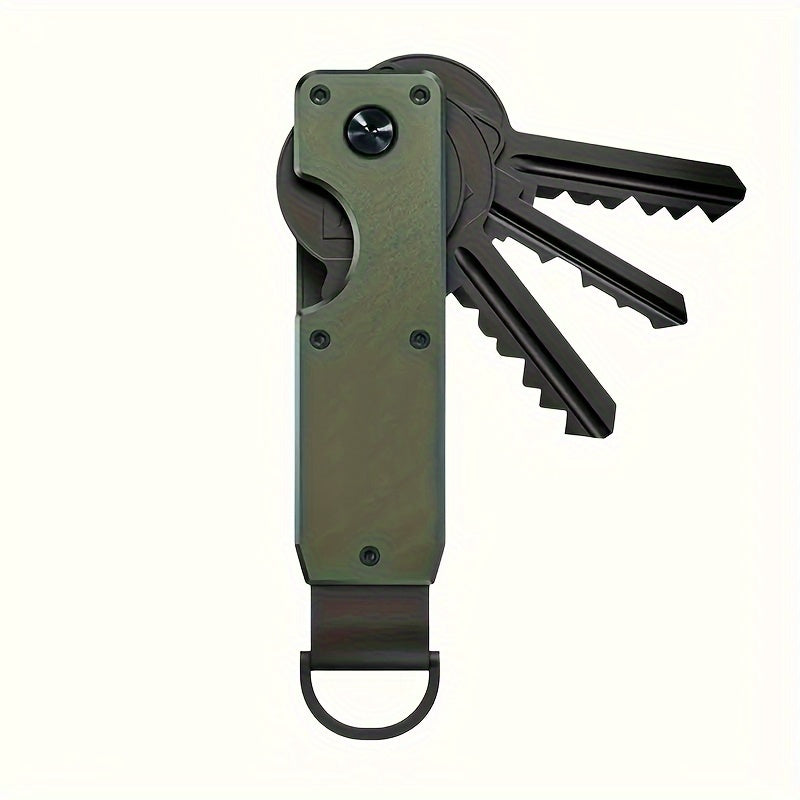 Minimalist Key Organizer Compact Metal Holder for 2-6 Keys Daily Use