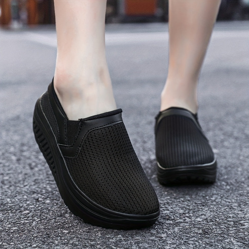 Women's Slip-On Sneakers Breathable Mesh Lightweighteva Casual All-Season