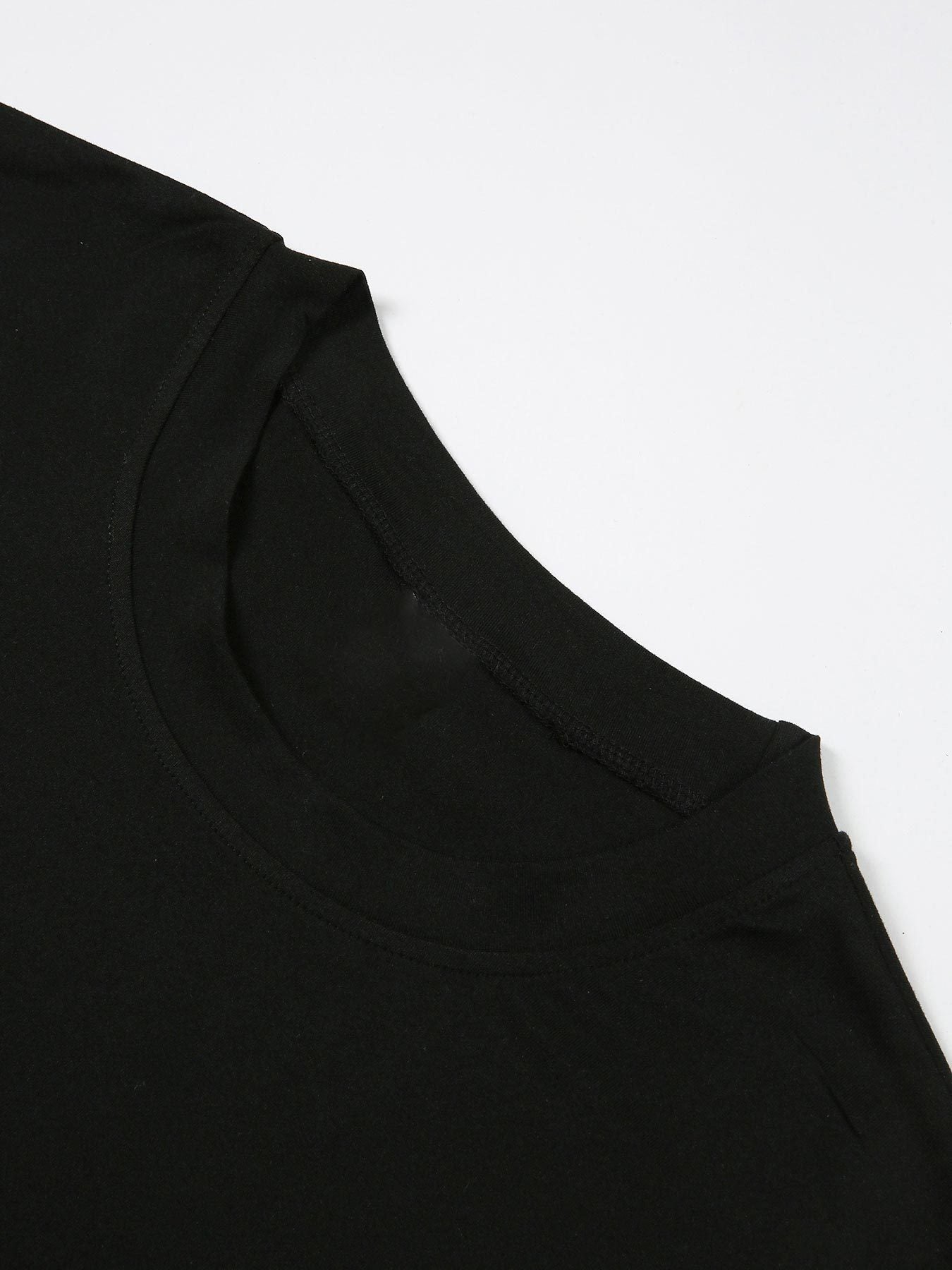 Plus Size Women's T-Shirt Short Sleeve Black White Personalized Casual Comfort