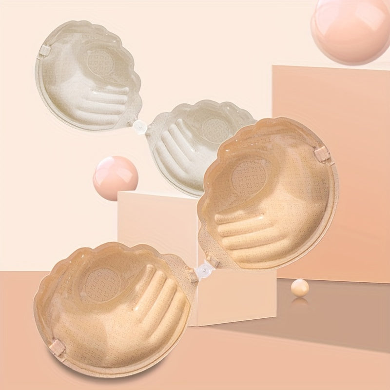 Women’s Silicone Adhesive Push-Up Lift Bra Strapless Seamless Black or Nude