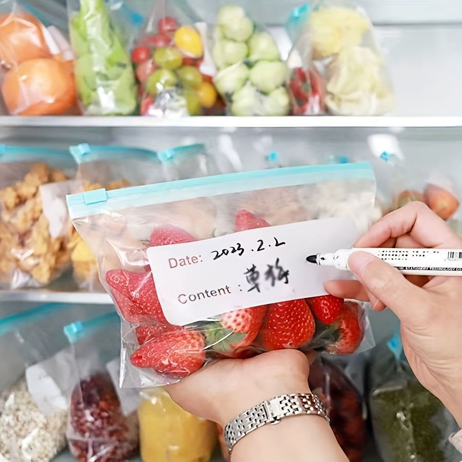 Set of 10 Reusable Food Storage Bags with Slide Seal Closures