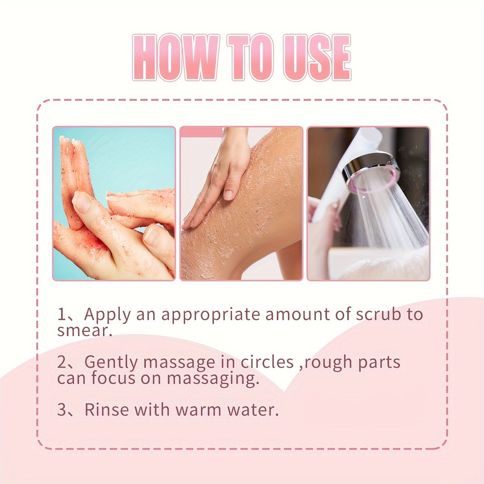 EEHOE Honey Peach Body Scrub Cream (3.53oz) - Yumshoq teri uchun chuqur tozalaydi va eksfoliatsiya qiladi. Barcha teri turlari uchun mos keladi. Glicerin o'z ichiga oladi.