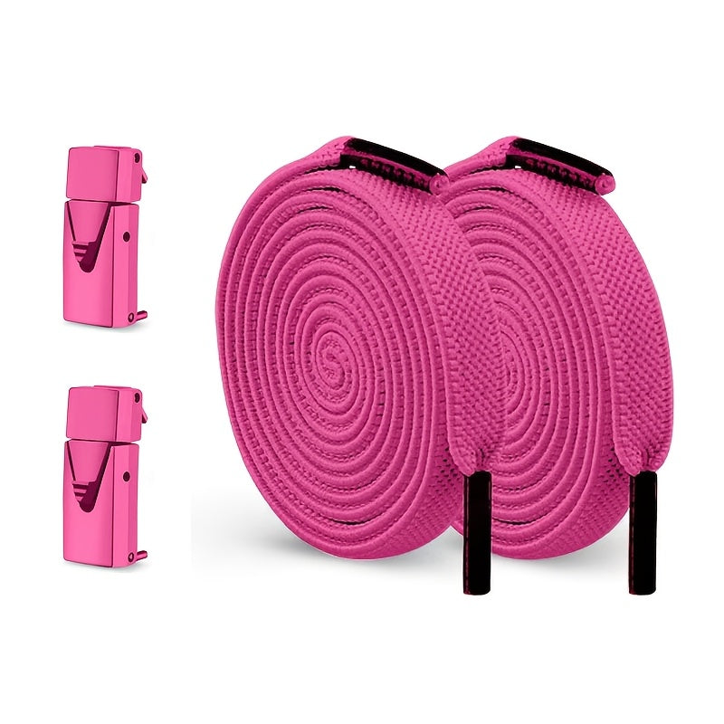 2-Pack Elastic No-Tie Shoe Laces for Sports and Casual Shoes