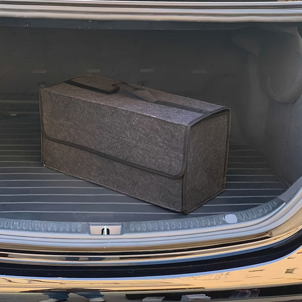 Большой вместительный складной органайзер для багажника автомобиля, сумка для хранения из фетра, многоотсековая