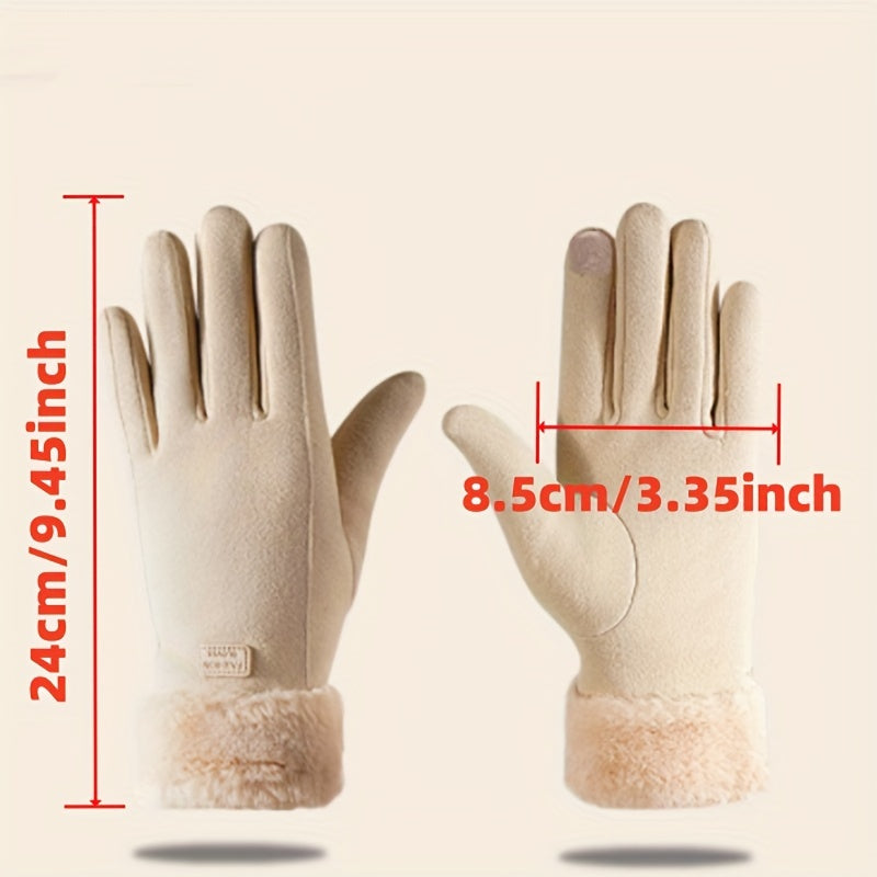 Women's Casual Gloves Polyester Windproof Water-Resistant Touchscreen Compatible