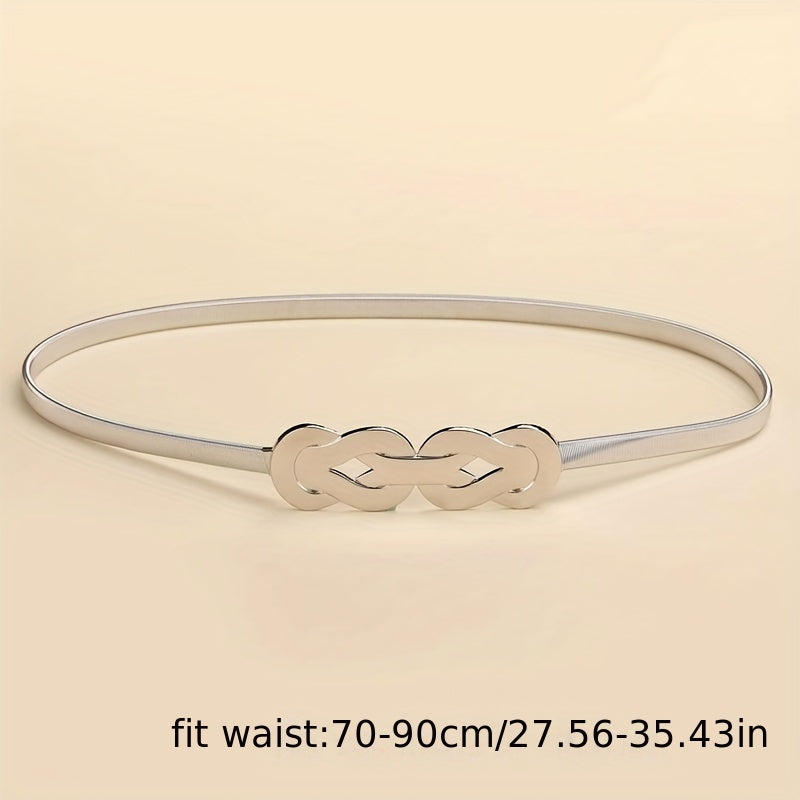 Women's Gold Waist Belt for Dresses Spring Summer Fashion Accessories