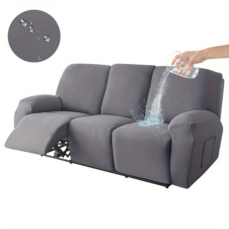 8-Piece Waterproof Sofa Slipcover Set for Living Room and Office Protection